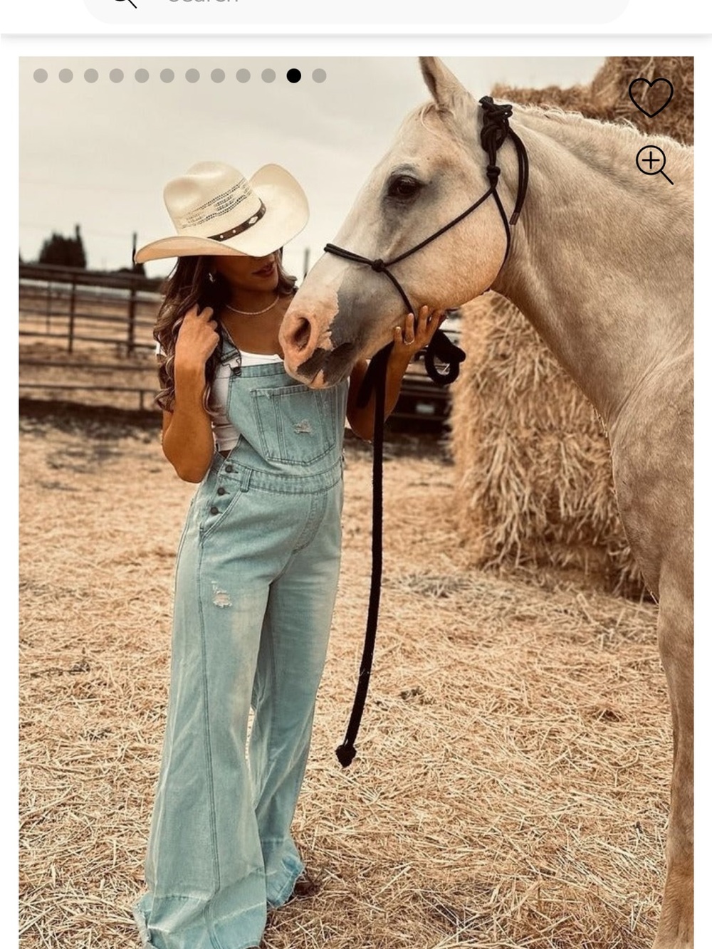 Pinkblush Light Blue Distressed Wide-Leg Denim Overalls
